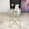 Elegant Wedding Cake Table with Clear Glass Top