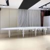 Oval wedding tables white with 6 ball legs
