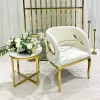 Wedding Chair for Couple White Velvet with Armrest
