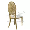 Luxury Wedding Event Hotel Chair With Pattern Back