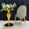 Ceremony Chairs Grey Velvet with Handle Back for Events