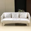 Loveseat Sofa Wedding All White Velvet Settee
