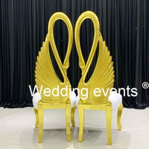 High back wedding chair