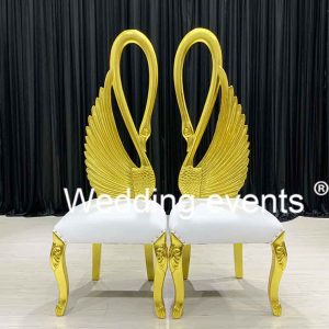 High back wedding chair