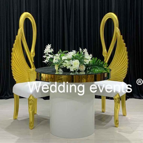 High back wedding chair