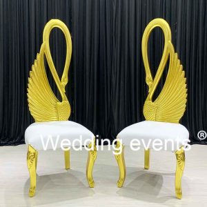 High back wedding chair