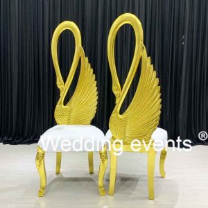 High back wedding chair