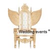 King and queen wedding chair rentals wingback style
