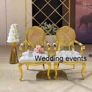 Wedding chair for bride and groom