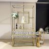 Luxury Wine Rack Gold With Clear Glass