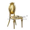 Elegant event chair gold royal crown design