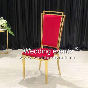 Red Velvet Wedding Chair