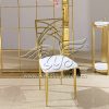 Chameleon Chair With White Leather Cushion For Party