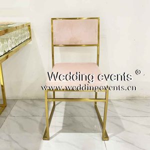 Gold metal wedding chairs