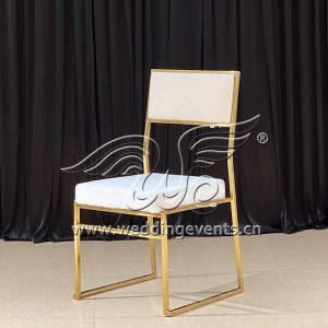Gold metal wedding chairs