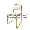 Party chair rental with white PU Leather cushion
