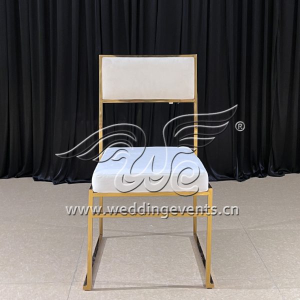 Gold metal wedding chairs