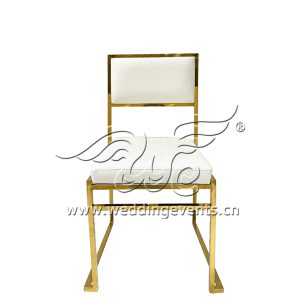 Gold metal wedding chairs