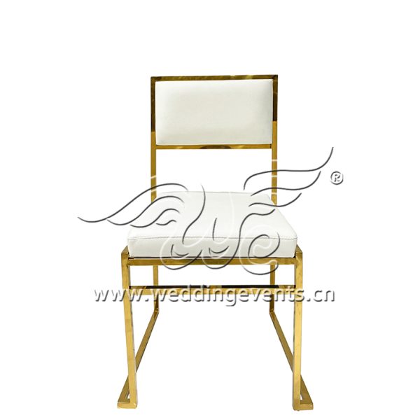 Gold metal wedding chairs