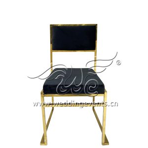 Gold metal wedding chairs
