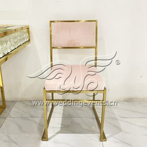 Gold metal wedding chairs