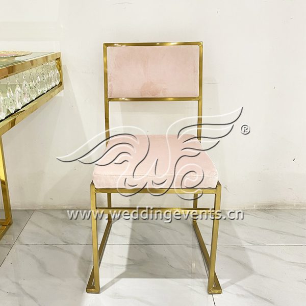 Gold metal wedding chairs