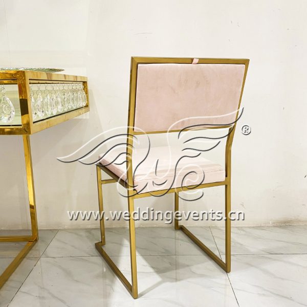 Gold metal wedding chairs