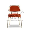 Gold Banquet Chair Wire Back with Red Cushion
