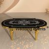 Event wedding hotel table mirror glass furniture