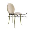 Elegant chair events with carved design handle back