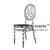 Silver wedding chair cross back bamboo design legs