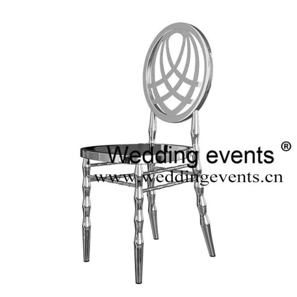 Silver wedding chair