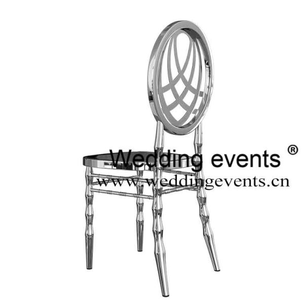 Silver wedding chair