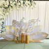Royal Wedding Backdrop Lotus Pattern Panel