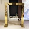 Wedding ceremony arch gold frame photo booth
