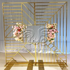 Wedding Backdrop Stand Gold