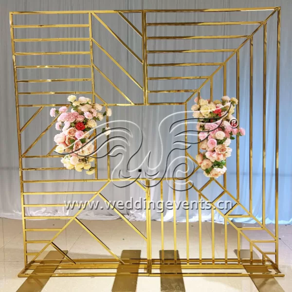 Wedding Backdrop Stand Gold