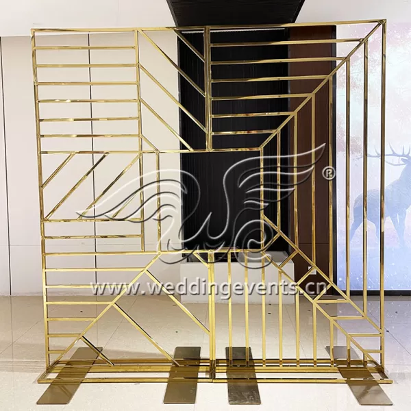 Wedding Backdrop Stand Gold