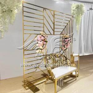 Wedding Backdrop Stand Gold