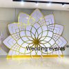 Lotus wedding backdrop luxury acrylic floral panel