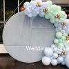 Velvet backdrop wall round shape for weddings