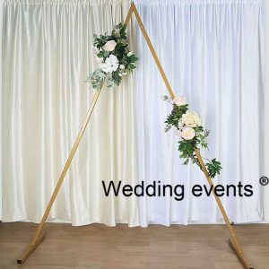 Triangle wedding backdrop