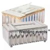 Mirror tissue box for hotel banquet hall table