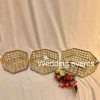 Centerpiece tray crystal decor for wedding