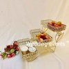 Centerpieces wedding decor tray with crystal