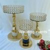 Candelabras with crystals romantic wedding dinner decor