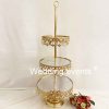 Crystal cake stand light luxury display tray pedestal