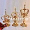 Golden candlestick wedding decoration tray