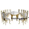 Event planning table luxury oval shape MDF top