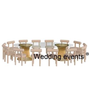 Oval dinning table